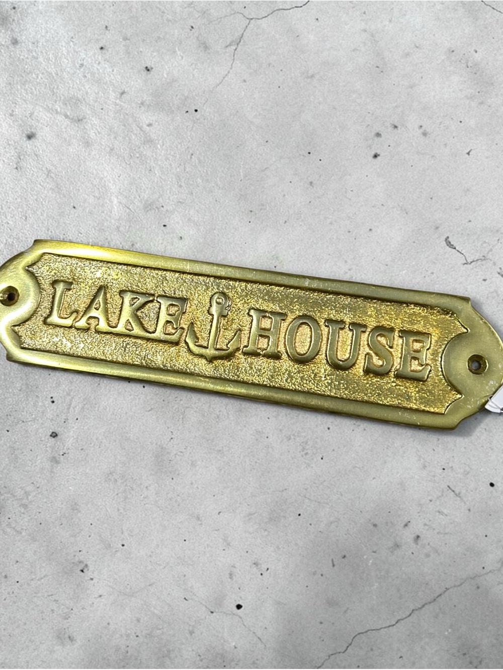 Primitives by Kathy Brass 'LAKE HOUSE' Plaque with Anchor NWT